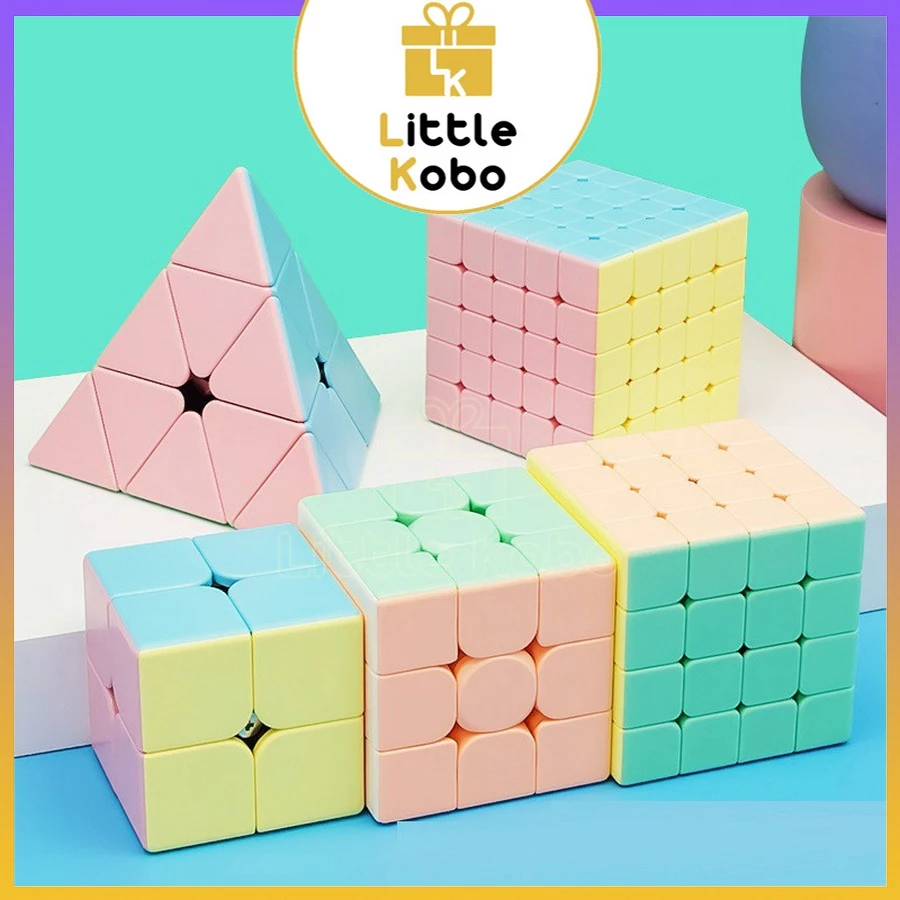 Bộ Sưu Tập Rubik MoYu Macaron 2x2 3x3 4x4 5x5 Rubic Đồ Chơi Trí Tuệ Trẻ Em Phát Triển Tư Duy