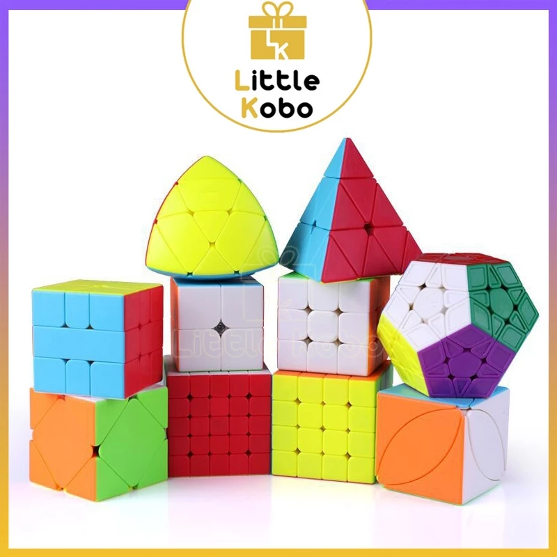 [Combo Đế MoYu] Rubik 2x2 3x3 4x4 5x5 Tam Giác Rubic Biến Thể 12 Mặt Megaminx Đồ Chơi Trí Tuệ Trẻ Em