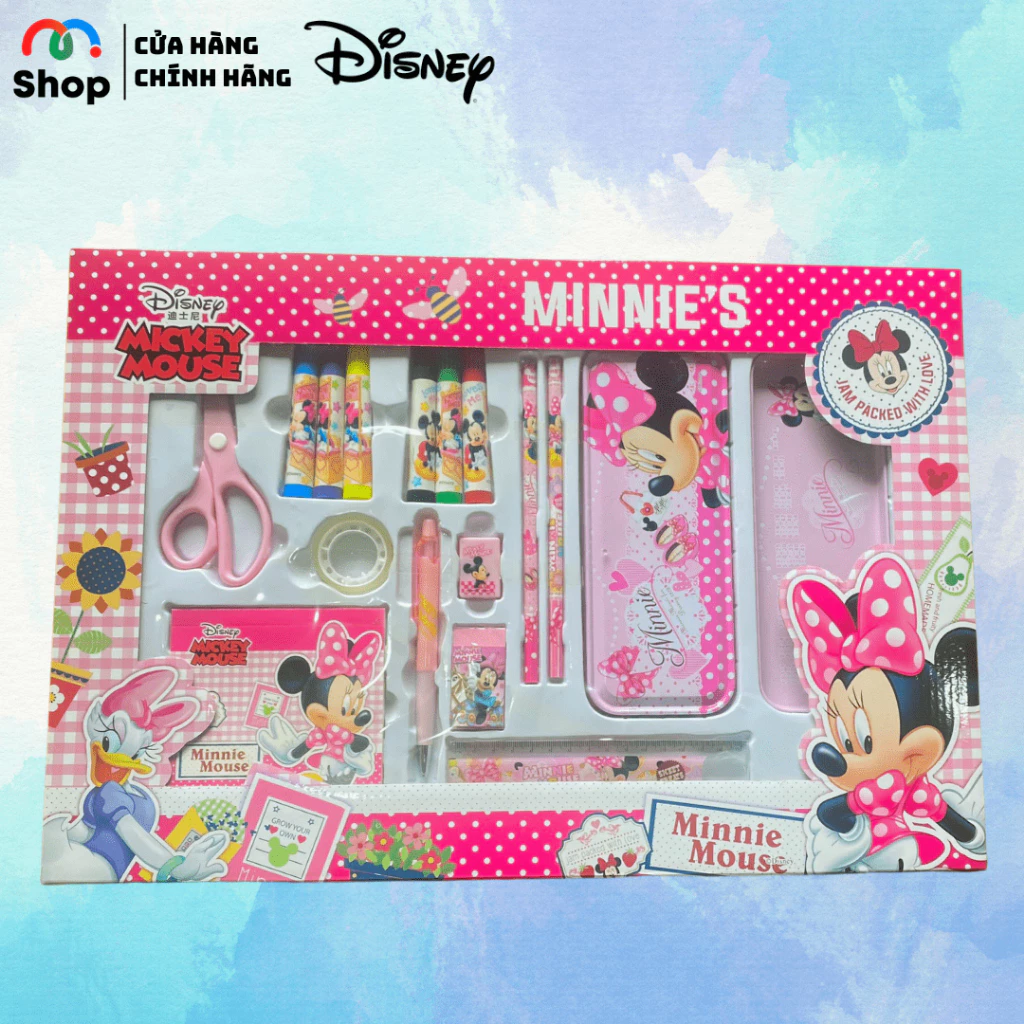 Disney - Bộ dụng cụ học tập nhiều dụng cụ nhân vật hoạt hình Disney dành cho các bé