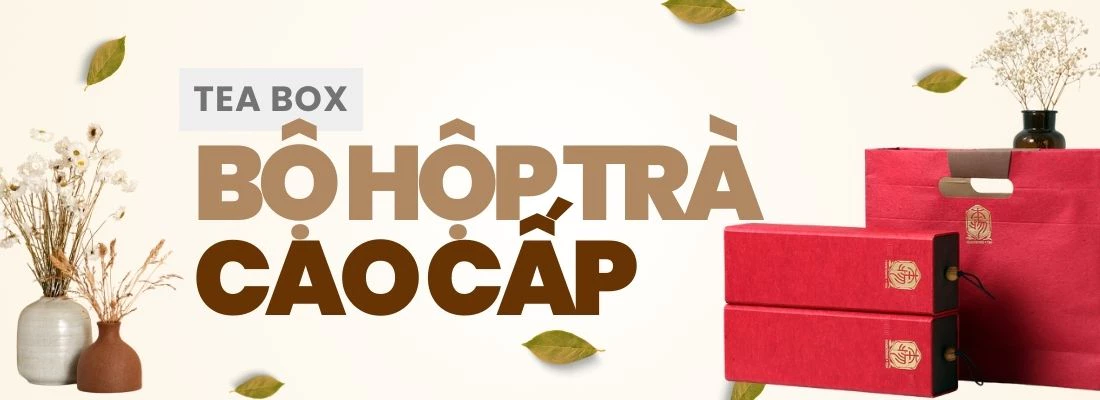 Bộ hộp trà cao cấp HVL TEA - quà tặng sang trọng cho doanh nghiệp và gia đình